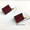 Alloy with Paper Book Dangle Earrings FS-WGE52F3-04-1