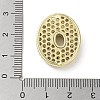 Rack Plating Brass Micro Pave Clear Cubic Zirconia
 Pendants KK-R163-05O-G-3