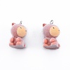 Opaque Resin Pendants RESI-T053-07-2