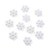 Snowflake Rainbow Iridescent Plating Acrylic Cabochons PACR-B003-04-1