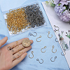 300Pcs 2 Colors Stainless Steel Hook STAS-SP0001-84-3