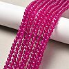 Natural & Dyed Malaysia Jade Bead Strands G-A146-4mm-A15-1