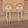 Alloy Hair Fork Findings for Women PW-WGF288F-04-1