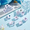 Square Plastic Loose Diamond Storage Boxes CON-WH0095-49A-5