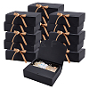 Cardboard Paper Gift Packing Boxes with Goldenrod Ribbon CON-WH0107-60C-1