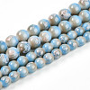 Baking Paint Glass Beads Strands DGLA-N008-10mm-06-2