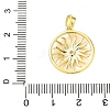 Brass Micro Pave Cubic Zirconia Pendants KK-F914-02B-G-3