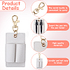 3Pcs PU Keychains KEYC-CL0001-49B-6