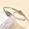 304 Stainless Steel Hinged Enamel Bangles for Women BJEW-F474-45P-2