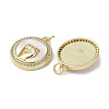 Gesture Theme Brass Micro Pave Cubic Zirconia Pendants KK-G485-18E-G-2