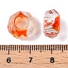 Two Tone Glass European Beads GDA009-1-3