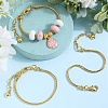 SOFPLATE 14Pcs Brass European Style Bracelet Making MAK-SP0001-02-4