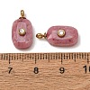 Natural Rhodonite Faceted Pendants GG-CBA38A9-03G-03-2