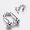 304 Stainless Steel D-Ring Anchor Shackle Clasps STAS-H447-02P-2
