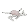 Natural Rose Quartz Pendants G-A176-A11-2