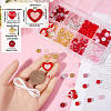 Valentine's Day Theme DIY Polymer Clay Rhinestone Beads Stretch Bracelet Making Kits DIY-SC0028-69-3