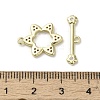 Brass Micro Pave Cubic Zirconia Toggle Clasps KK-C048-04A-G-4