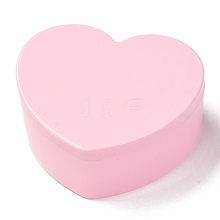 Heart Plastic Jewelry Boxes OBOX-F006-09B