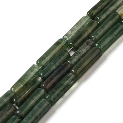Natural Moss Agate Beads Strands G-U010-A07-01-1