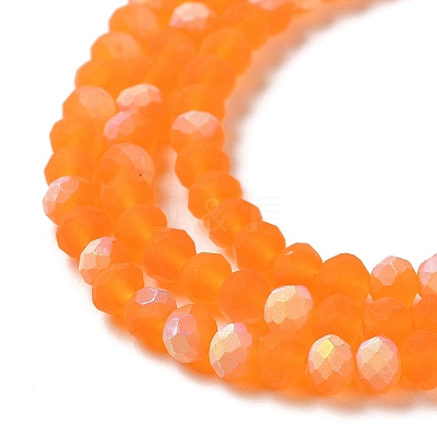 Transparent Glass Beads Strands EGLA-A034-T4mm-MB05-1