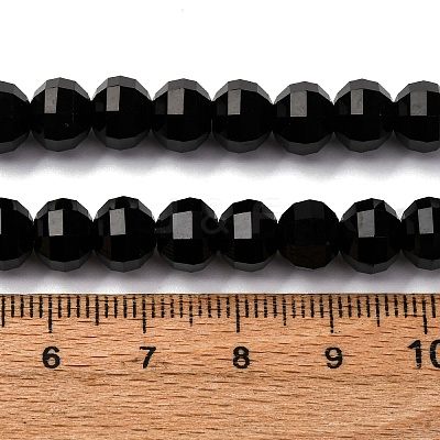 Natural Black Onyx Beads Strands G-P587-D15-03-1