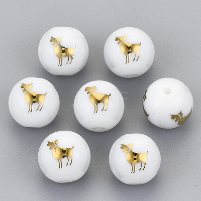 Electroplate Glass Beads EGLA-S178-11B-02-1