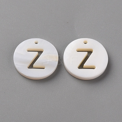 Natural Freshwater Shell Pendants SHEL-Q311-008Z-1
