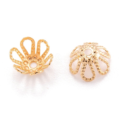 Brass Bead Cap KK-F824-032G-1