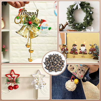 30Pcs 3 Styles Christmas Iron Pendants IFIN-NB0001-61-1