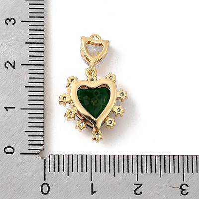 Brass Glass Charms KK-P340-02G-01-1