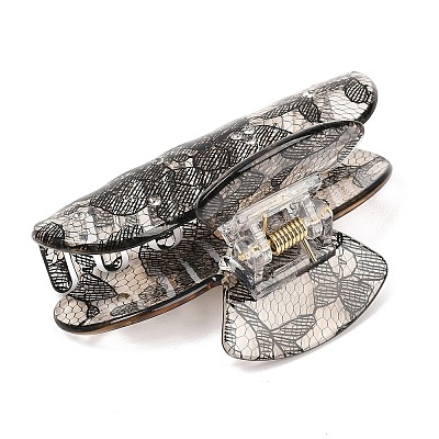 Acrylic Rhinestone Claw Hair Clips PHAR-K007-01B-1