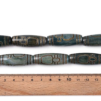 Tibetan Style dZi Agate Beads Strands G-N357-03A-02-1