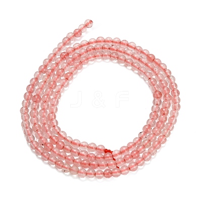 Cherry Quartz Glass Beads Strands G-Z116-A09-2mm-1
