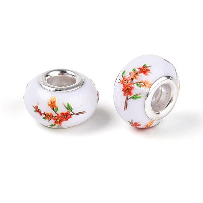 Opaque Resin European Beads RPDL-T004-01Q-1