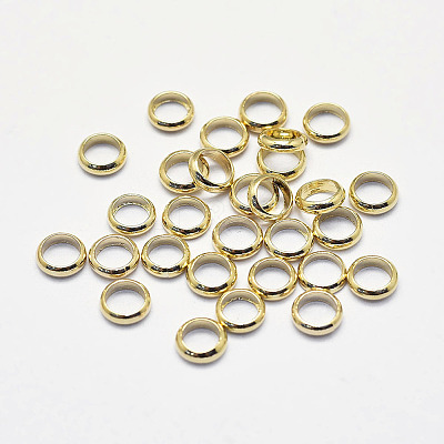 Long-Lasting Plated Brass Spacer Beads X-KK-K193-090G-NF-1