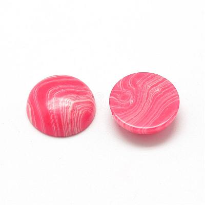 Synthetic Rhodochrosite Cabochons G-R416-10mm-17-1