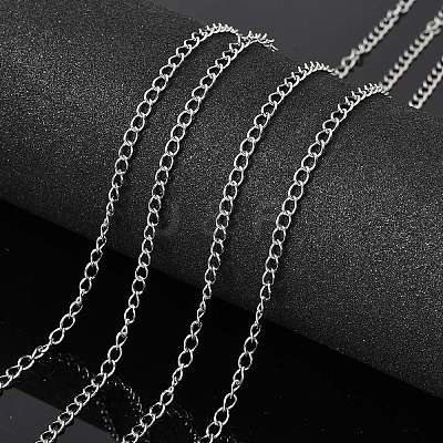 Tarnish Resistant 304 Stainless Steel Curb Chains CHS-R005-100m-01-1