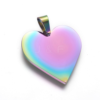 Ion Plating(IP) 304 Stainless Steel Stamping Blank Tag Pendants STAS-F213-02M-1