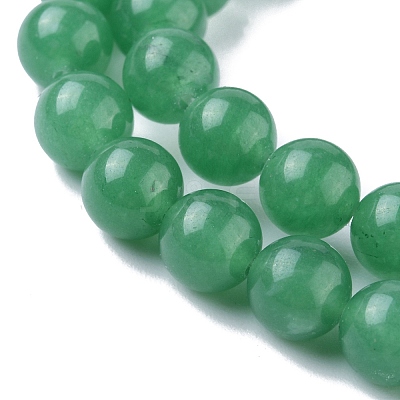 1 Strand Natural Green Aventurine Beads Strands G-YW0001-34-1