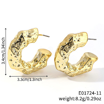 Geometric Shiny Plastic Stud Earrings FD4896-11-1