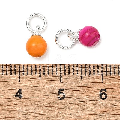 Dyed Natural Freshwater Shell Pendants PALLOY-JF05339-03-1