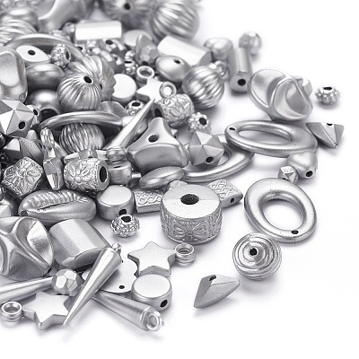Plated Acrylic Beads MACR-YW0001-29P-1