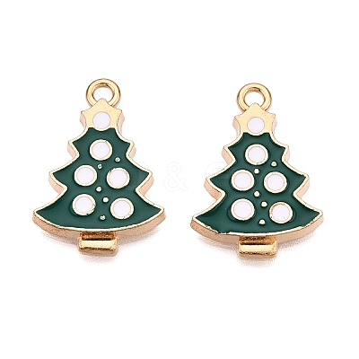 Christmas Theme Alloy Enamel Pendants ENAM-T020-10H-1