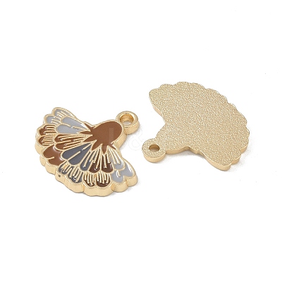 Rack Plating Alloy Enamel Pendants FIND-I038-07G-1