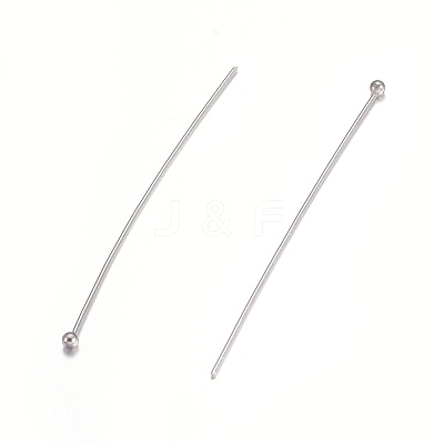 Tarnish Resistant 304 Stainless Steel Ball Head Pins STAS-O105-04-0.6x45mm-1