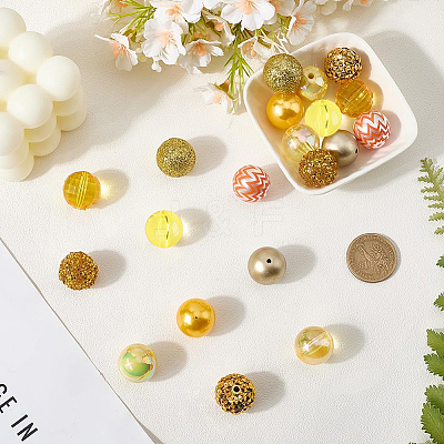 20Pcs 10 Styles Acrylic & Resin Beads Sets DIY-PA0001-02D-1
