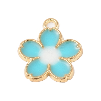 Rack Plating Alloy Pendants FIND-C059-01G-1