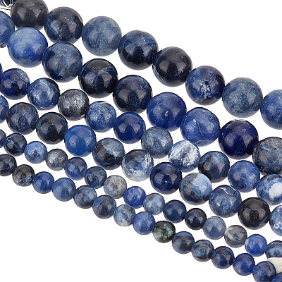 3 Strands 3 Styles Natural Sodalite Beads Strands G-OC0004-58-1