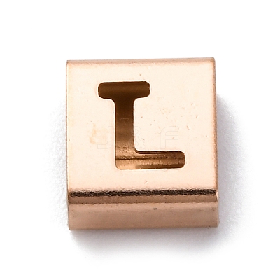 Ion Plating(IP) 304 Stainless Steel Square Slide Charms STAS-L132-23L-RG-1