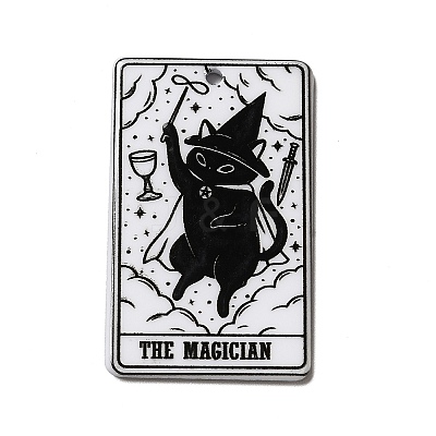 Tarot Theme Printed Acrylic Pendants MACR-G061-04I-1